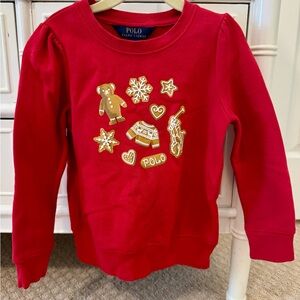 Polo by Ralph Lauren Red Kids Gingerbread Sweatshirt